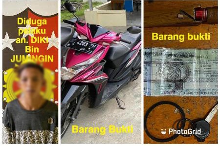 Polsek Sungai Lilin Berhasil Ringkus Residivis Curanmor Yang Beraksi Di Pasar