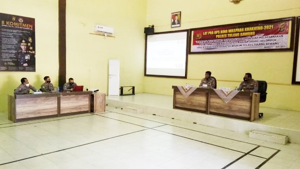 Ini Sasaran Operasi Bina Waspada Krakatau 2021 Polres Tulang Bawang