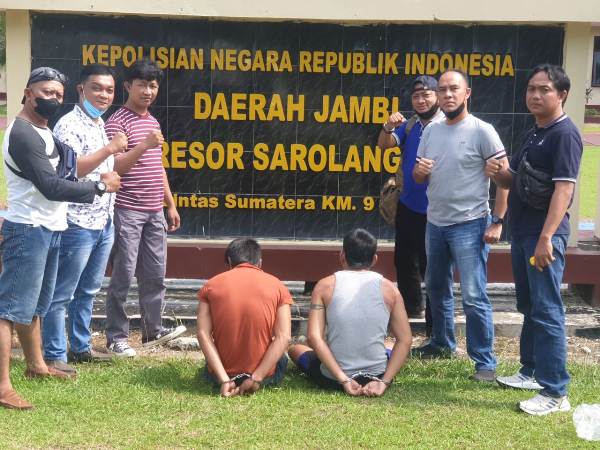 Dua Pelaku Curat Diamankan Polsek Bangunrejo Saat Berada Di Jambi