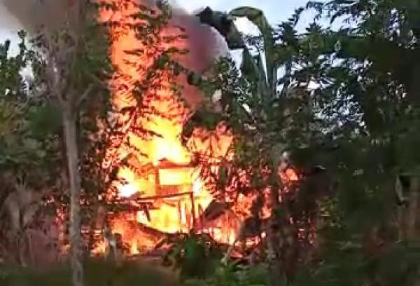 Satu Rumah Warga Teluk Brak Ludes Dilalap Sijago Merah