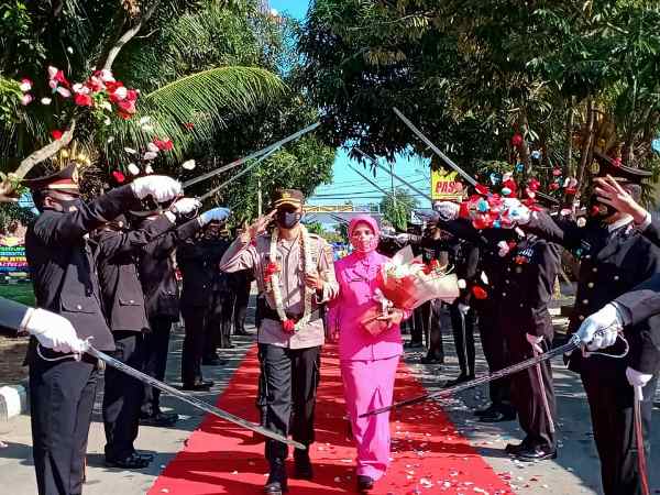 Pisah Sambut Kapolres Lampung Tengah, AKBP Popon Jabat Wadir Reskrimsus Polda Lampung