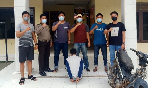 Polsek Penawartama Tangkap Pelaku Curanmor Yang Beraksi di Parkiran Masjid