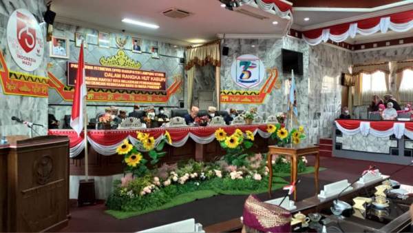 Paripurna DPRD Lampung Utara Dalam Rangka HUT Kabupaten Lampung Utara ke-75