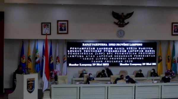 Pansus LHP BPK RI DPRD Lampung Berikan 16 Rekomendasi Untuk Pemprov