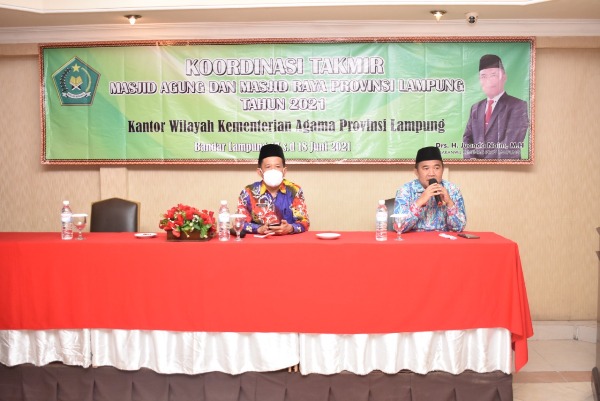 Kanwil Kemenag Provinsi Lampung Koordinasi Bersama Takmir Masjid Agung Dan Masjid Raya