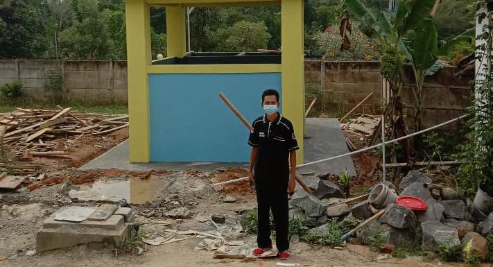 Pembangunan Pamsimas Desa Mekar Jaya Tahun 2021 Berjalan Baik