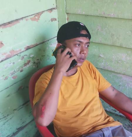 Seorang Tenaga Honorer Dinas PU Kabupaten Mesuji Diduga Aniaya Wartawan Yang Tanyakan Alat Berat