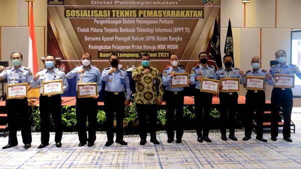 Divisi Pemasyarakatan Kanwil Kemenkumham Provinsi Lampung Sosialisasi Teknis Dalam Rangka Pelayanan Prima Menuju WBK/WBBM