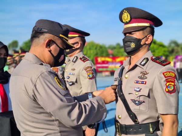 Polres Mesuji Sertijab Wakapolres, Kasat Reskrim Dan Kasat Lantas