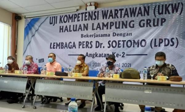 Pelaksanaan UKW Angkatan Ke-II Haluan Lampung Group Bersama LPDS Resmi Dibuka