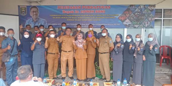 Dinas Perkim Kota Metro Lepas Kepala Dinas Yang Masuki Masa Purna Tugas