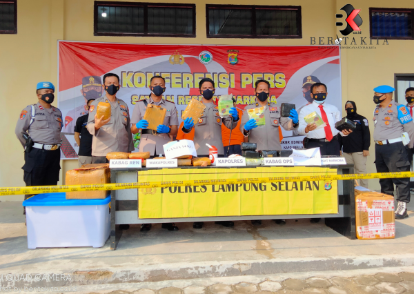 Polres Lampung Selatan Gagalkan 16 Kg Sabu dan 14 Kg Yang Akan Dikirim ke Tangerang, Jakarta dan Surabaya