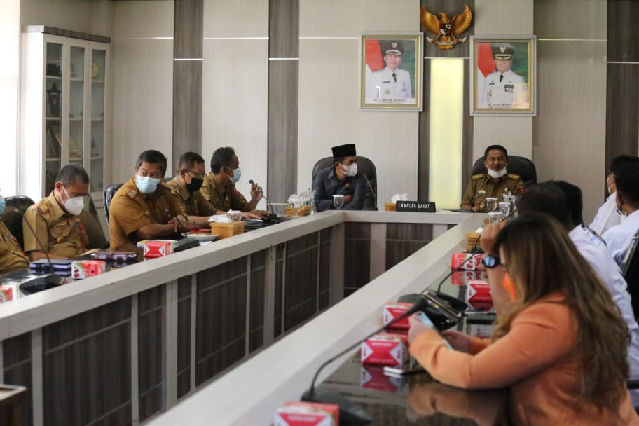 Harapkan Kestabilan Harga Komoditas Pertanian, Pemkab Lambar Audiensi dengan BPD PHRI dan APINDO Provinsi Lampung