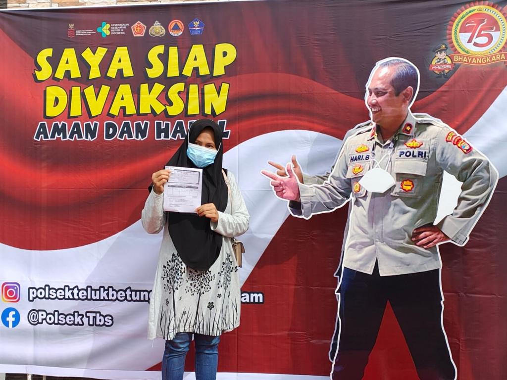 Gerai Vaksin Polsek TBS Suntik 650 Warga