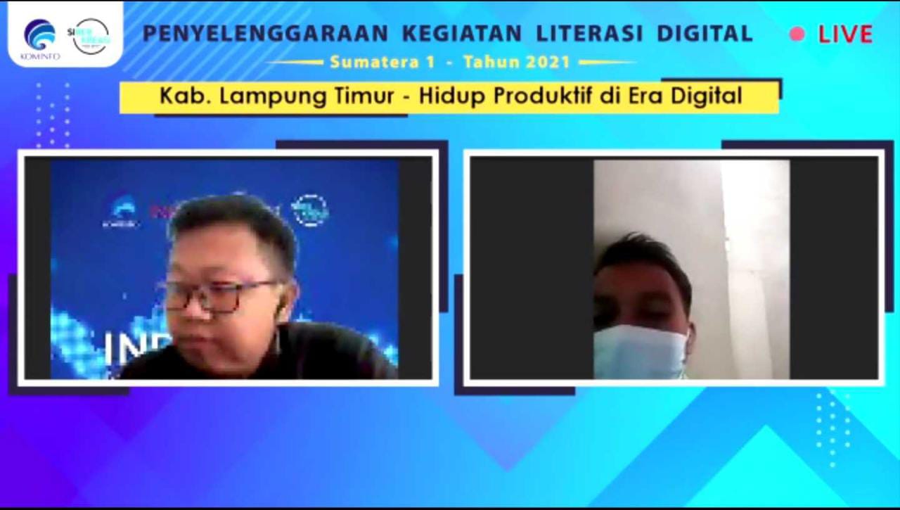 Webinar Literasi Digital Kabupaten Lampung Timur
