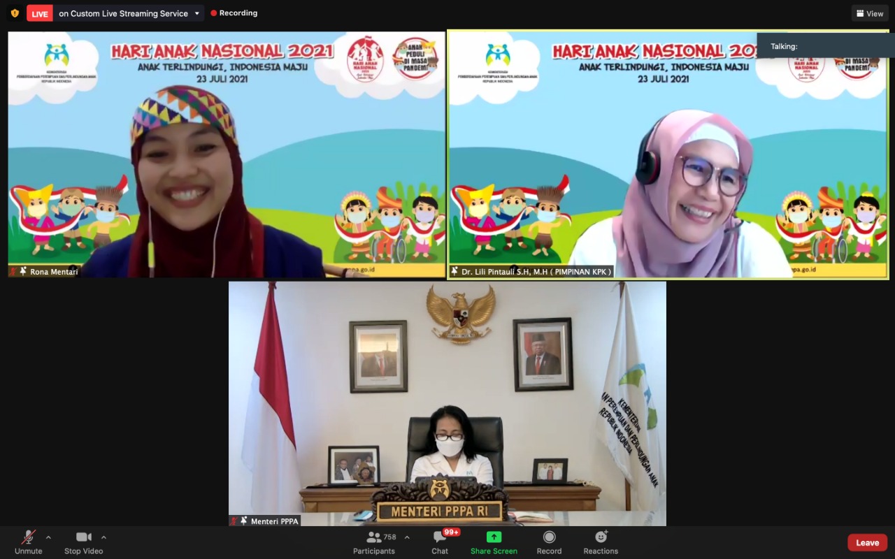 Hari Anak Nasional, Wakil Ketua KPK: Anak-Anak adalah Agen Pelopor Kejujuran