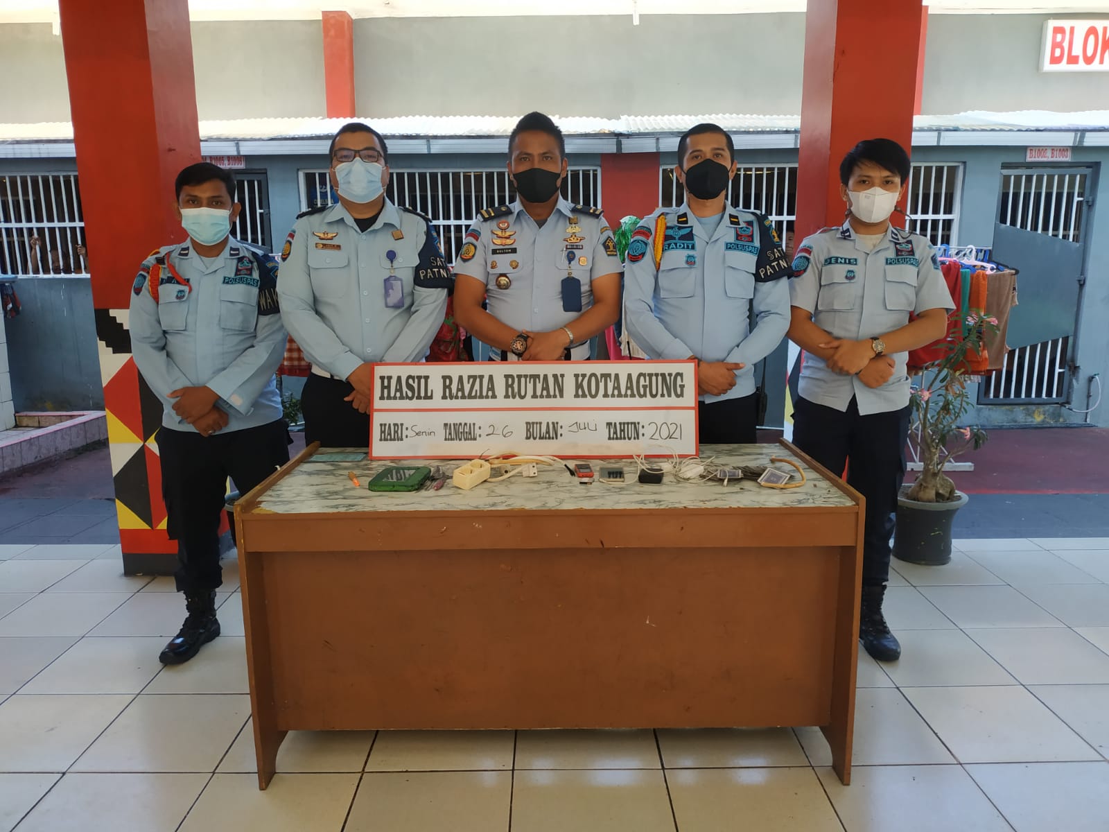 Rutan Kotaagung Geledah Kamar Hunian WBP