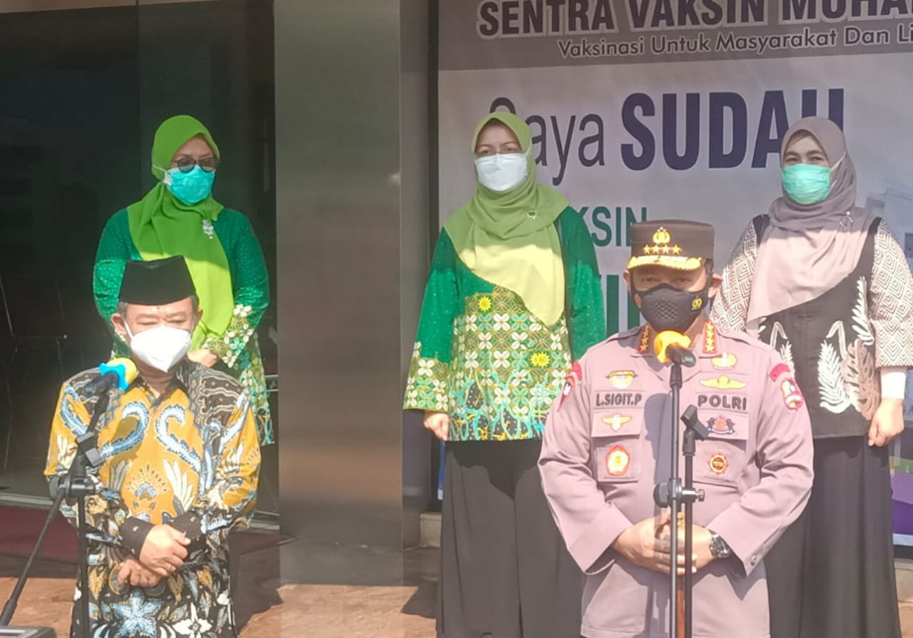 Vaksin Massal PP Muhammadiyah Bersama Mabes Polri Sasar 1000 Orang