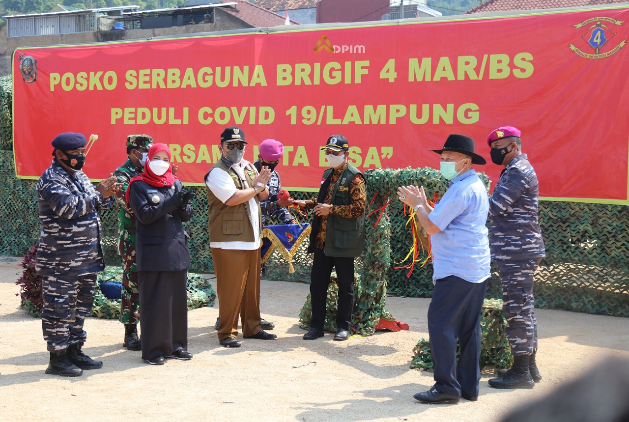 Brigif 4 Mars/BS Peduli Covid-19 Buka Dapur Umum di Lapangan Garuntang