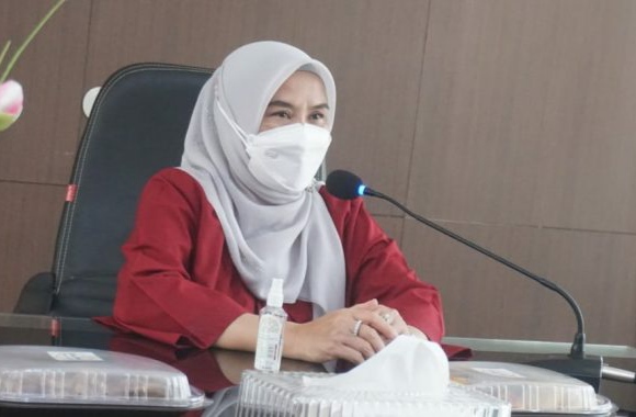 Ketua TP PKK Kab. Lamsel Ikuti Webinar Gerakan Literasi Digital 2021 Sumatera II