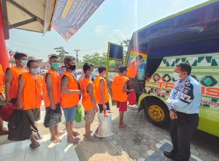 25 WBP Rutan Kelas I Bandar Lampung Dipindahkan Ke Lapas Kelas II A Kalianda