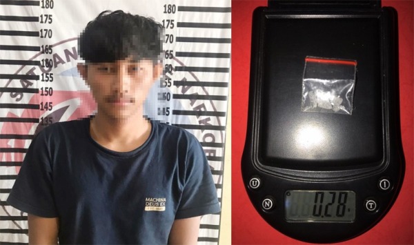 Satresnarkoba Polres Tulang Bawang Tangkap Seorang Pemuda di Wilayah Menggala Tengah