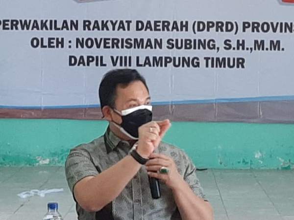 Noverisman Subing Sarankan Warga Lampung Timur Konsumsi Jamu Empon-empon
