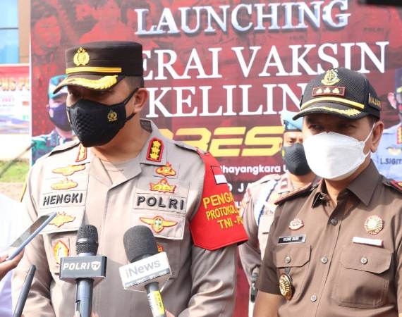 Polres Metro Jakarta Pusat Tambah 10 Gerai Vaksin Keliling