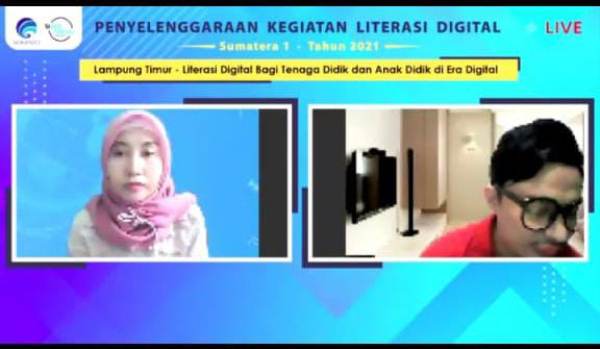 Webinar Literasi Digital Lampung Timur Beri Pencerahan tentang Tenaga Pendidik Dan Anak Didiik Di Era Digital