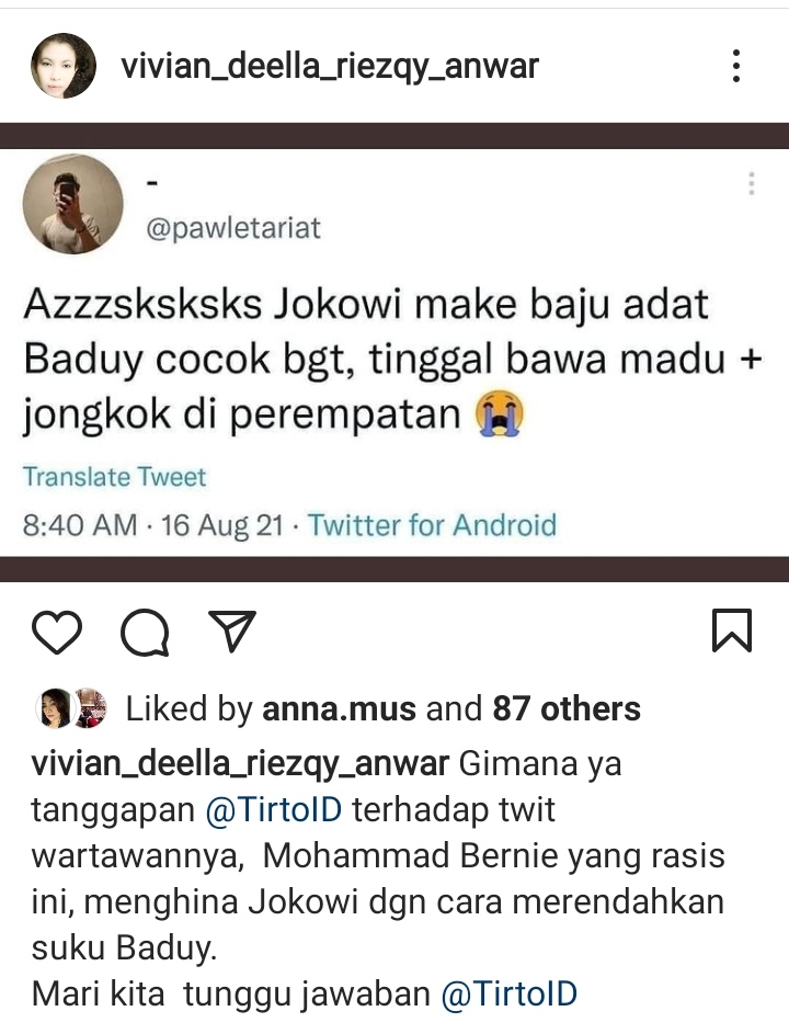 Pakaian Adat Baduy Dihina, Pencinta Baduy Geram dan Minta Pelaku Ditindak