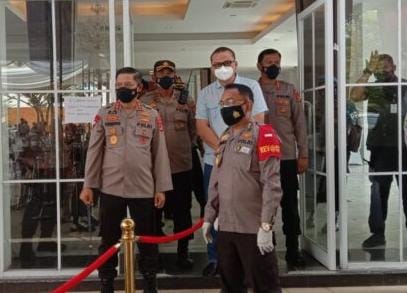 Kapolda Lampung Tinjau Vaksinasi di Graha Wangsa Teluk Betung Selatan
