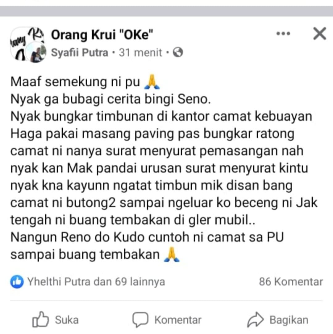 Oknum Camat Intimidasi Warga Gunakan Senpi Viral di Media Sosial