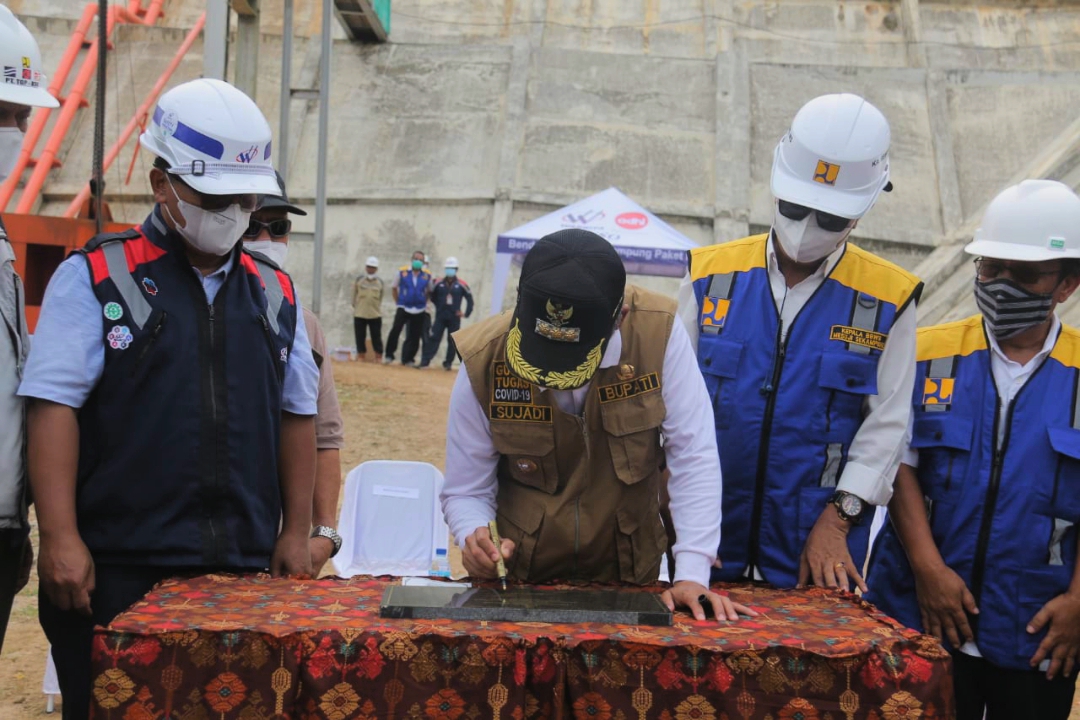 Bupati Pringsewu Impounding Bendungan Way Sekampung