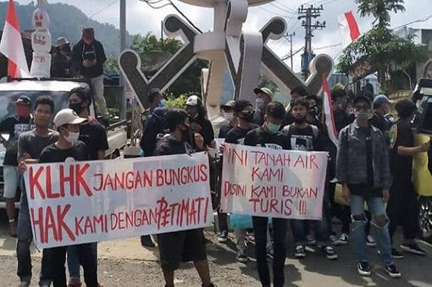 Tanpa Izin Kepolisian, Warga Sukapura Unjuk Rasa Tuntut Lahan Register Jadi Hak Milik