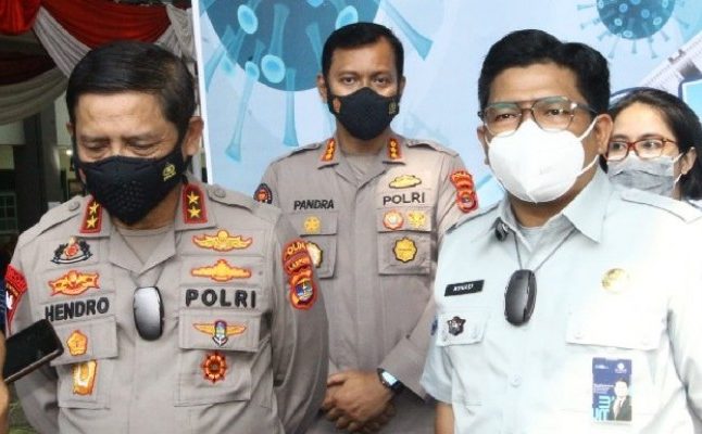 Kapolda Lampung Tinjau Vaksin Merdeka di Sekolah Xaverius