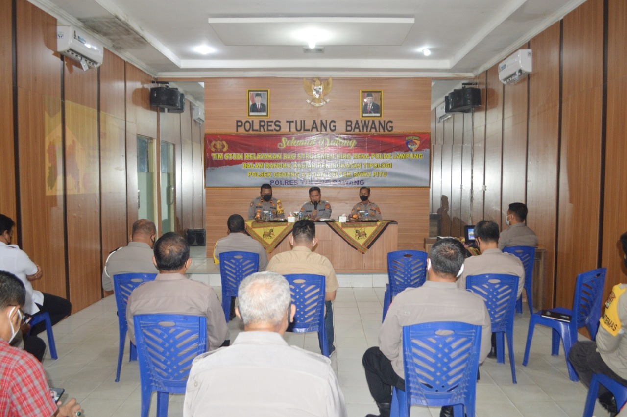 Polda Lampung Lakukan Studi Kelayakan dan Pengkajian Dua Polsek di Polres Tulang Bawang