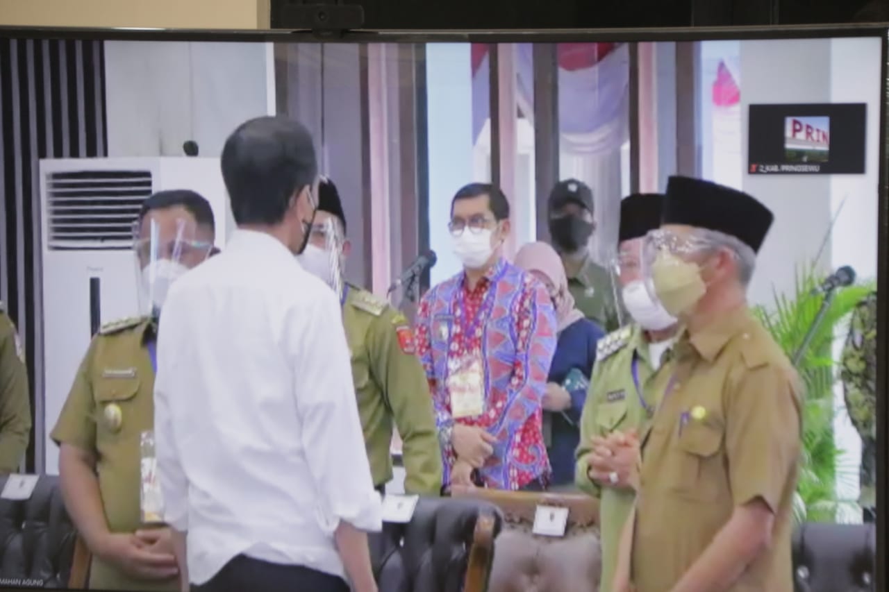 Bupati Pringsewu Hadiri Acara Pengarahan Presiden Jokowi