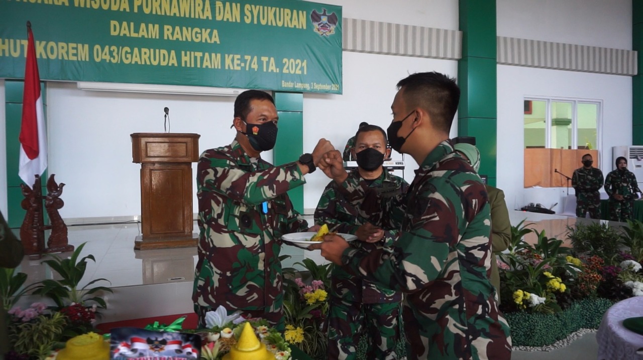 HUT ke-74, Korem 043/Gatam Adakan Syukuran