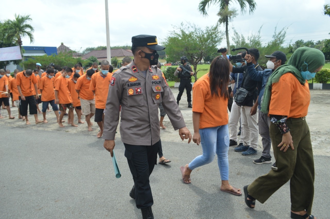 Polres Tulang Bawang Ungkap 192 Kasus Tindak Pidana dengan 62 Tersangka