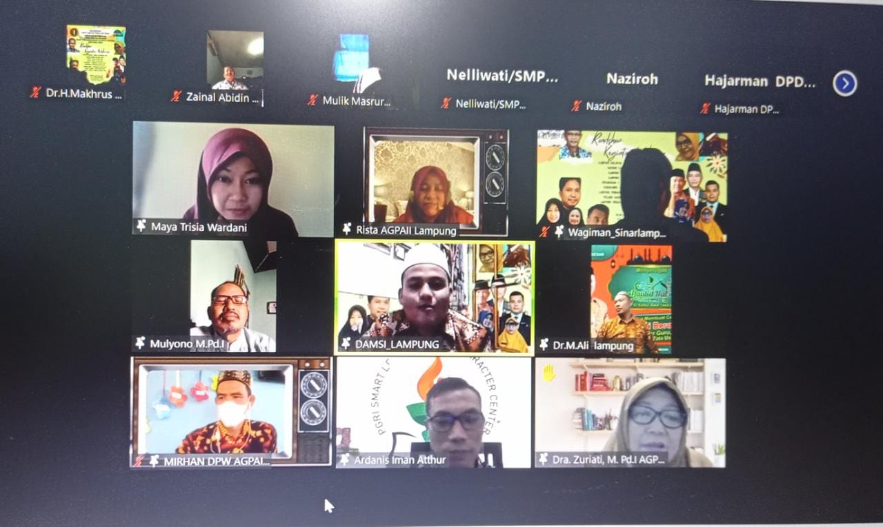 AGPAII Bandar Lampung Adakan Pelatihan Jurnalistik Virtual