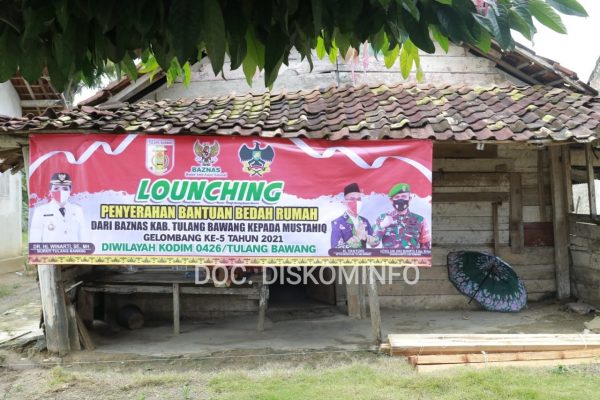 Bupati Tulang Bawang Hadiri Launching Bedah Rumah bersama BAZNAS