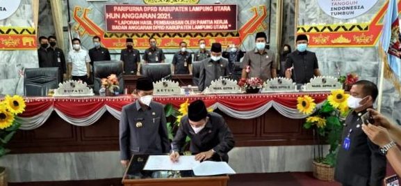 DPRD Lampung Utara Sahkan Rancangan KUA-PPAS Tahun 2021