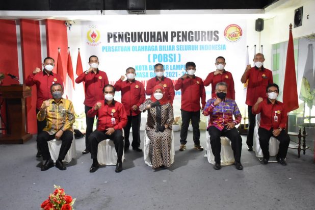Lantik Ketua POBSI Bandar Lampung, Eva Dwiana Instruksikan Gelar Wali Kota Cup