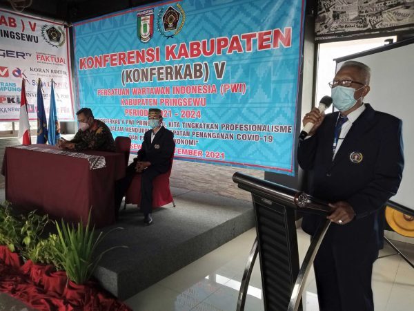 Unggul Telak di Konferkab Agus Tri Wahyudi Pimpin PWI Pringsewu 2021-2024