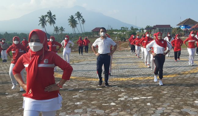 Peringati HAORNAS, YJI Cabang Lamsel Gelar Senam Jantung Sehat Bersama Secara Virtual