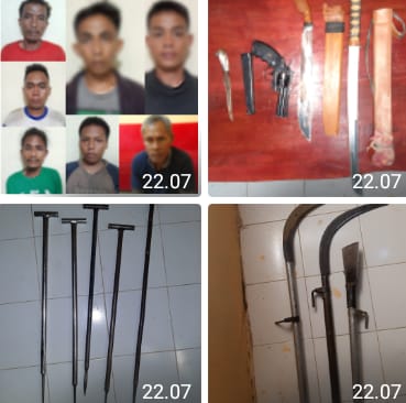 Curi Kelapa Sawit, Ketujuh Komplotan Ini Tertangkap Basah saat Beraksi di Kebun Milik PT BSMI