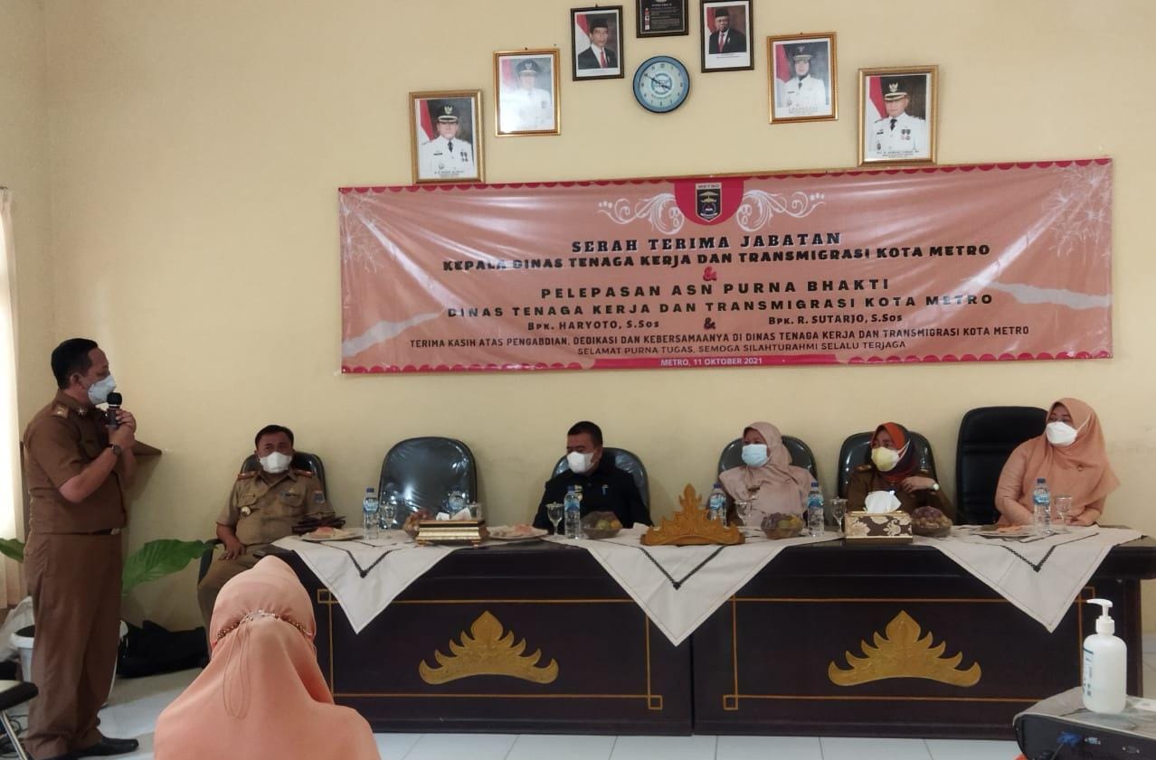 Sambut Kepala Dinas Baru, Ini Harapan Dinasker Kota Metro