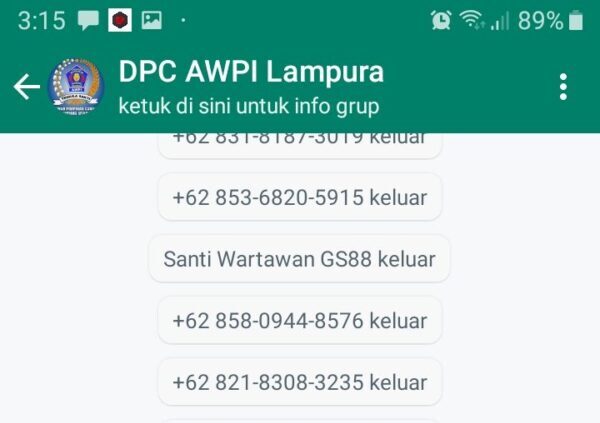 Puluhan Pengurus Asosiasi Wartawan Profesional Indonesia Lampung Utara Mengundurkan Diri