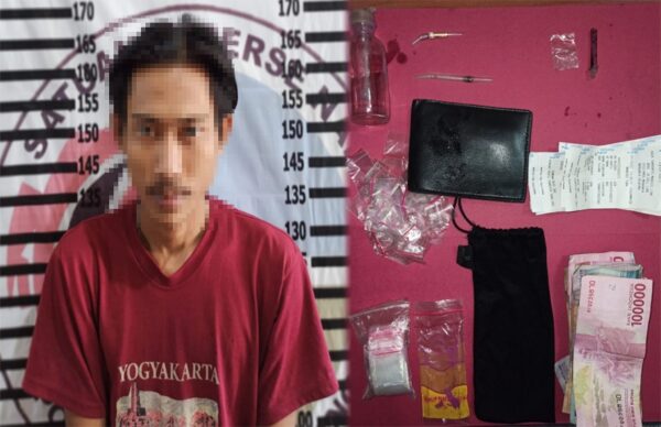 Nyambi Jadi Bandar Narkoba, Pemuda Ini Diringkus Polres Tulang Bawang