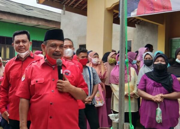 Ketua DPRD Lampung Tengah Tinjau Pelaksanaan Vaksinasi Massal di Kampung Sendang Mulyo